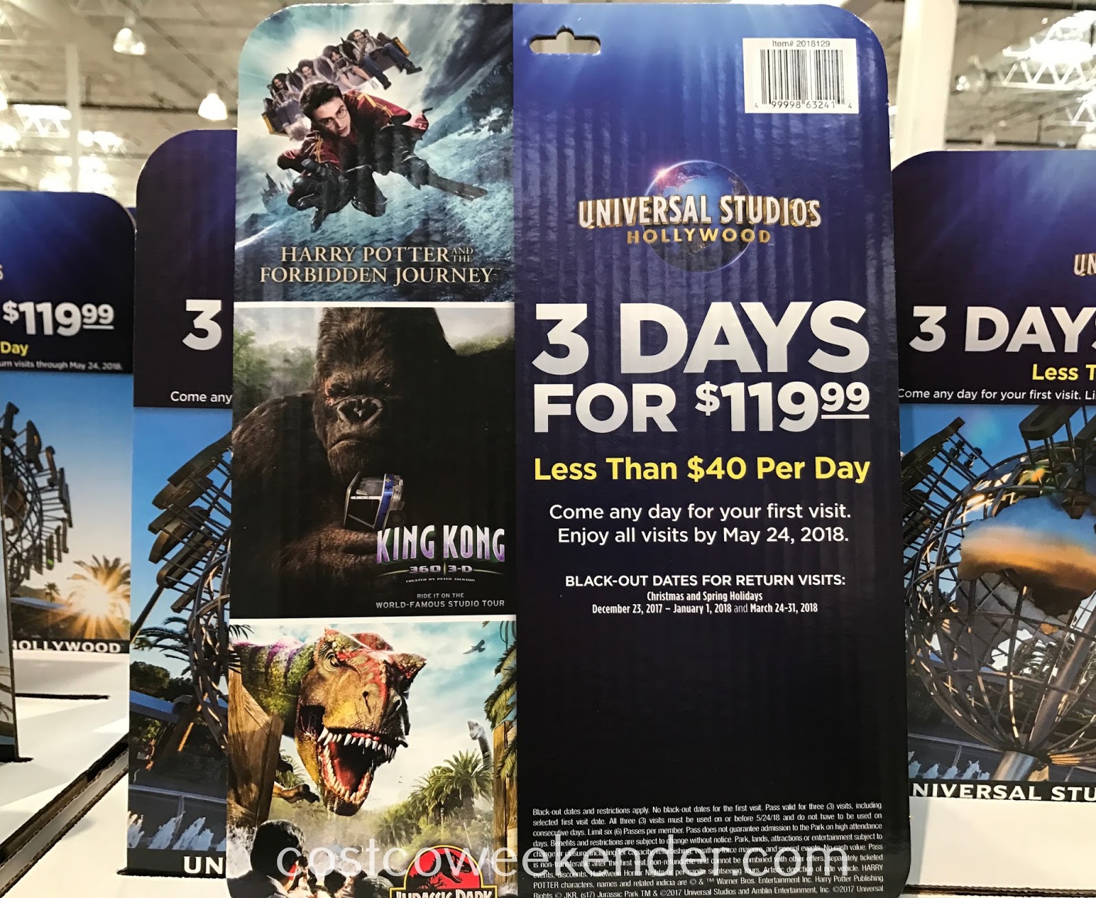 Web from airfare to transportation to theme park tickets to local area attractions, we have everything you need to design the perfect vacation for your family. Universal Studios Hollywood 3 Day Ticket Costco Weekender