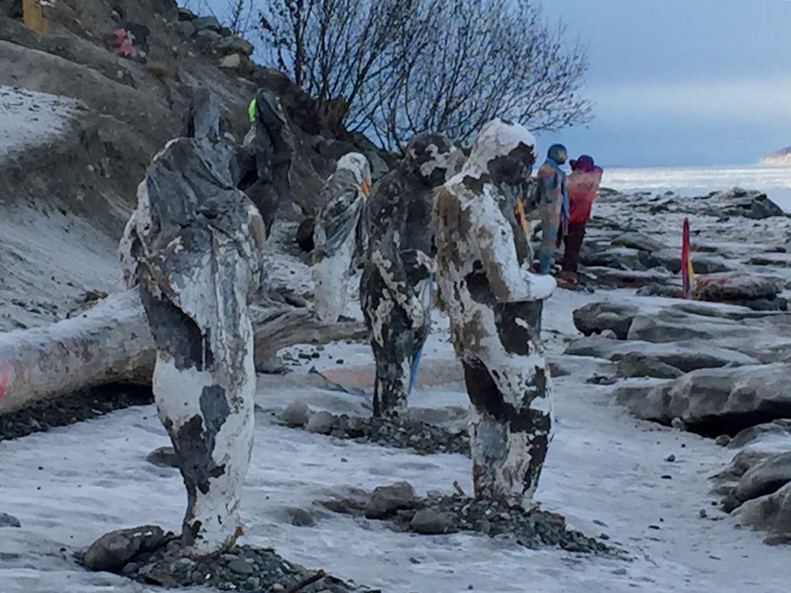 5101 point woronzof rd, anchorage view map. Statues at Point Woronzof Anchorage Alaska by Robert Sw